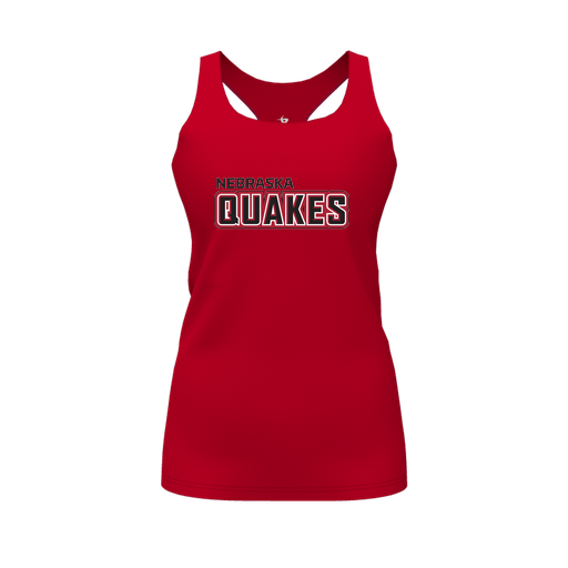 [FT0TRBRD-FYS-LOGO1] Decker Racerback Tank Top (Female Youth S, Red, Logo 1)