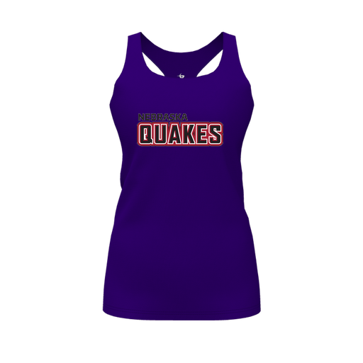 [FT0TRBPP-FYS-LOGO1] Decker Racerback Tank Top (Female Youth S, Purple, Logo 1)