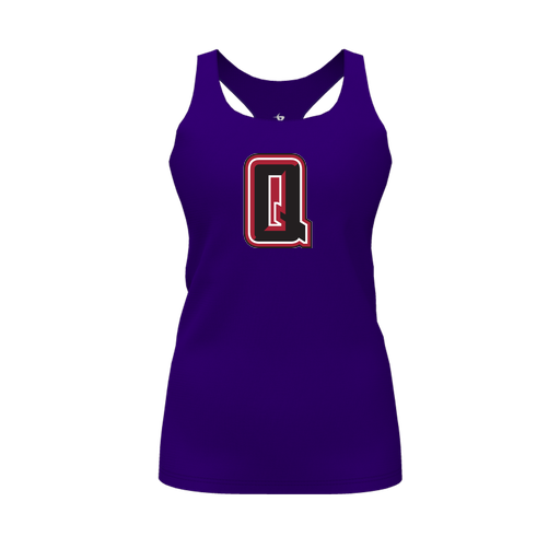 [FT0TRBPP-FYS-LOGO2] Decker Racerback Tank Top (Female Youth S, Purple, Logo 2)