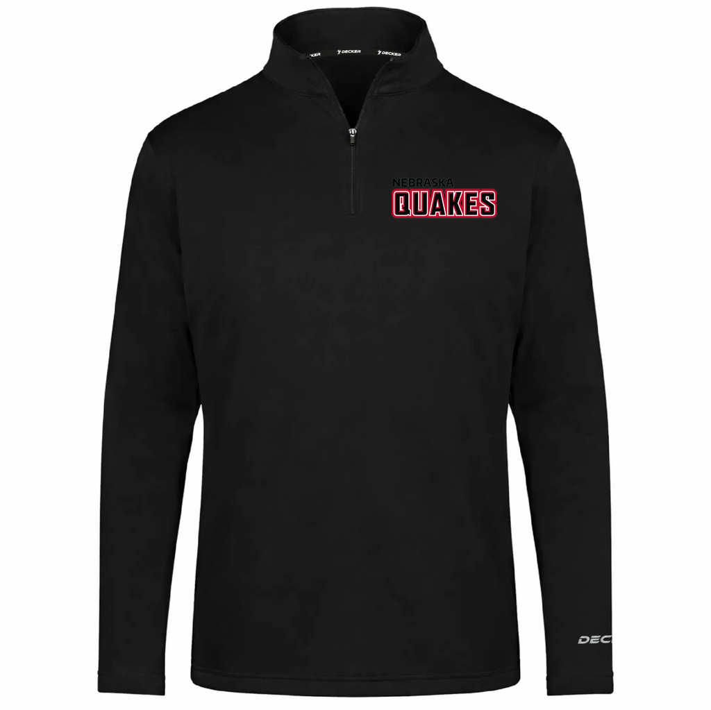 [FOLQFFBK-AXS-LOGO1] Decker Men's FlexFleece 1/4 Zip (Adult XS, Logo 1)