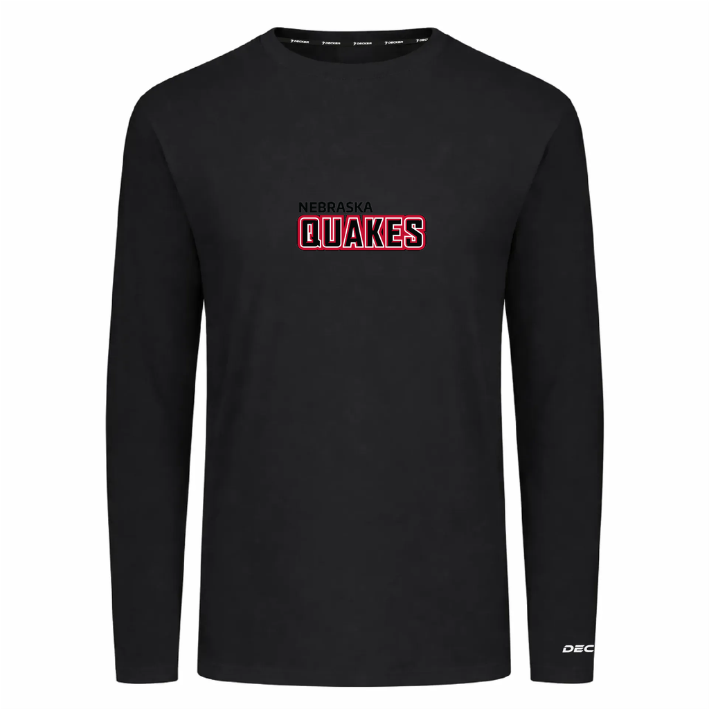 [FTLCUBBK-AXS-LOGO1] Decker Adult Tri-Blend T-Shirt - Long Sleeve (Adult XS, Logo 1)