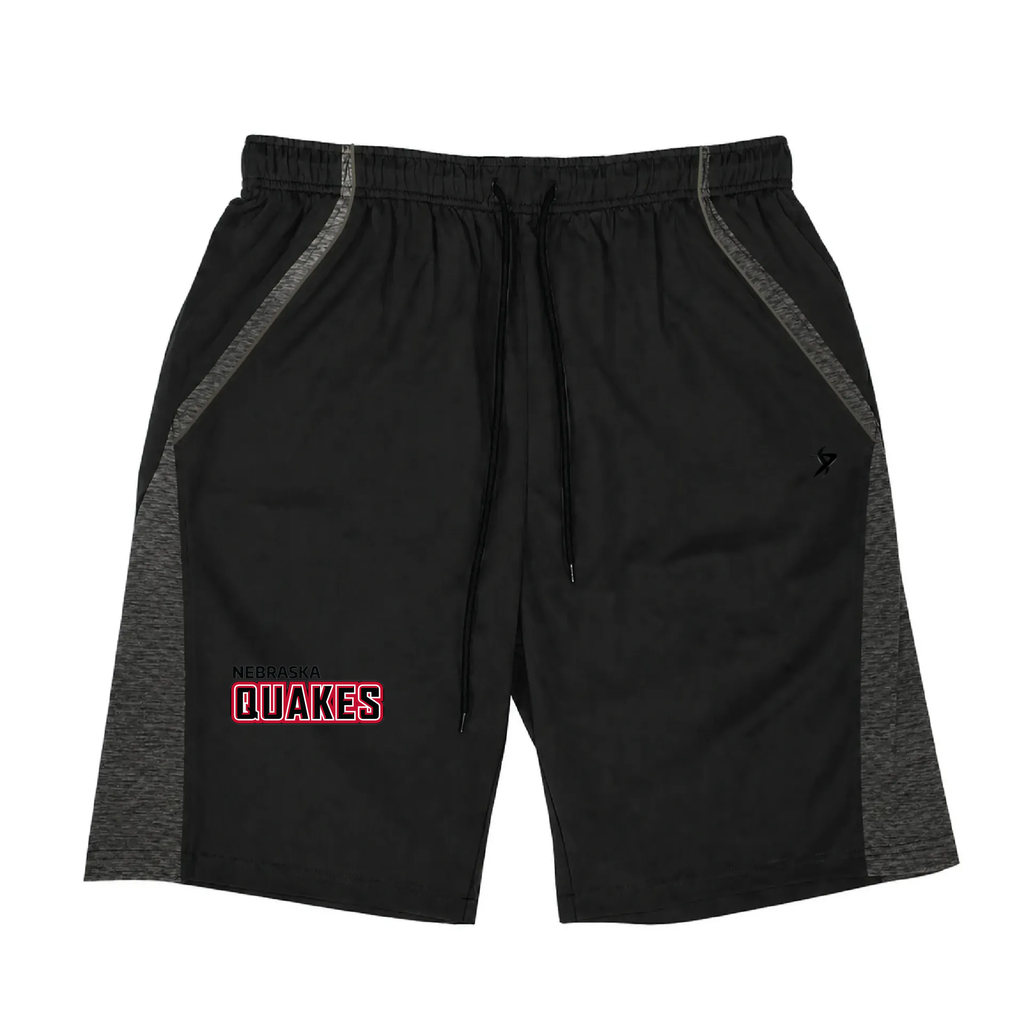 [DEC-ANGLE-SHORT-YXXS-BLK-LOGO1] Decker Shorts (Angle Shorts) (Youth XXS, Logo 1)