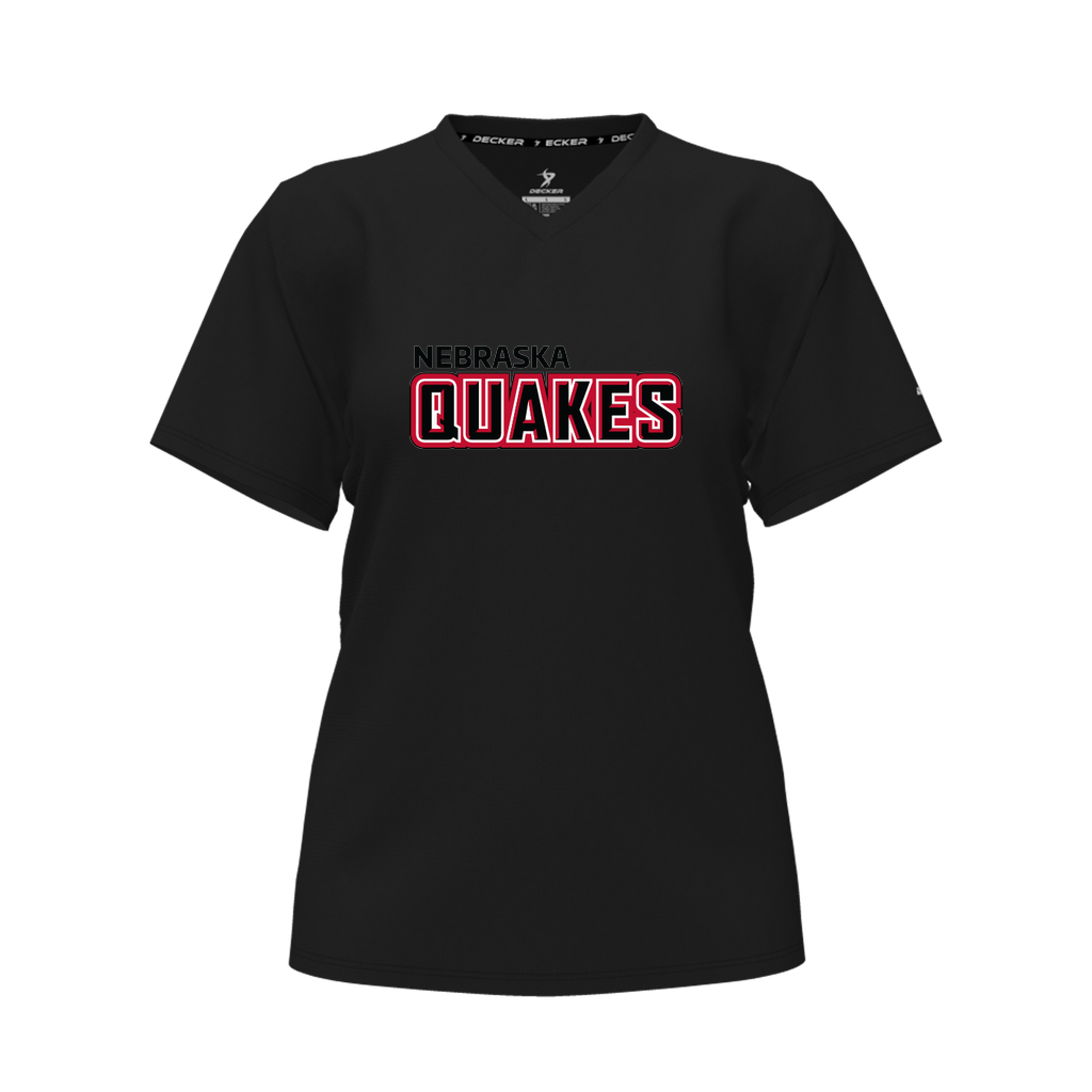 [CUS-DFW-TEES-PER-CNK-LSL-BLK-FYXS-LOGO1] Decker Performance T-Shirt (Crew Neck, Long Sleeve, Female Youth XS, Logo 1)
