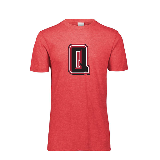 [FTSCUBRD-YS-LOGO2] Decker Youth Tri-Blend T-Shirt - Short Sleeve (Youth S, Red, Logo 2)