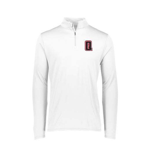 [FTLQFLWH-FAXS-LOGO2] Decker Women's Flex-Lite 1/4 Zip Shirt (Female Adult XS, White, Logo 2)