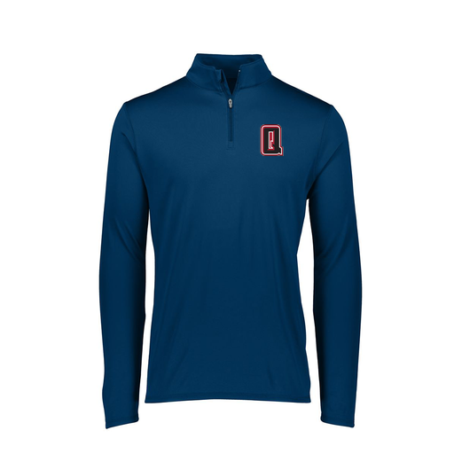 [FTLQFLNV-FAXS-LOGO2] Decker Women's Flex-Lite 1/4 Zip Shirt (Female Adult XS, Navy, Logo 2)