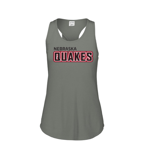[FT0TUBGY-FAS-LOGO1] Ladies Tri Blend Tank Top (Female Adult S, Gray, Logo 1)