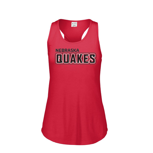 [3078.V96.S-LOGO1] Ladies Tri Blend Tank Top (Female Adult S, Red, Logo 1)