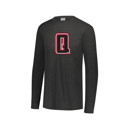 [FTLCUBBK-AXS-LOGO2] Decker Men's Tri-Blend T-Shirt - Long Sleeve (Adult XS, Black, Logo 2)
