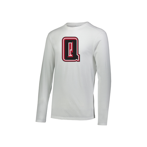 [3076.005.S-LOGO2] Youth LS Ultra-blend T-Shirt (Youth S, White, Logo 2)