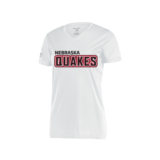 [222820.005.S-LOGO1] Ladies Movement Dri Fit Shirt (Female Adult S, White, Logo 1)