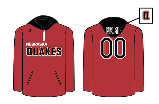 Nebraska Quakes - 9U McLouth - 1/4 Zip Hoodie