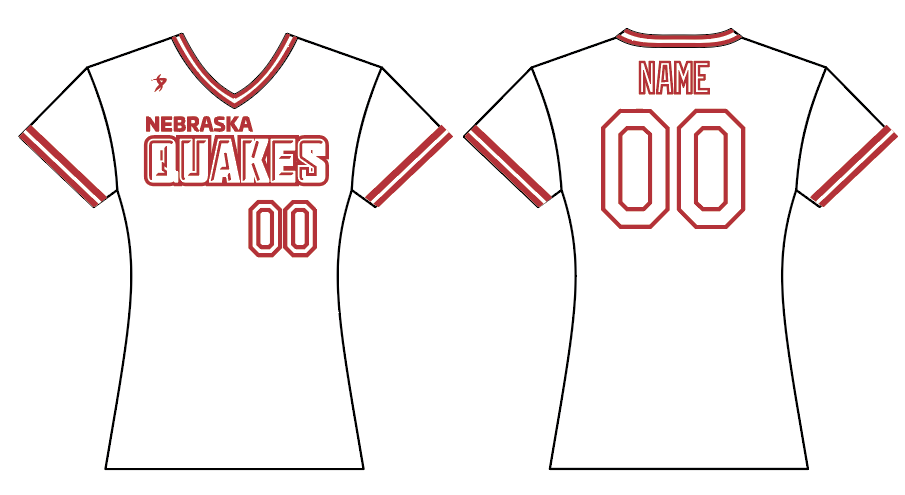Nebraska Quakes - 9U Buchanan - White Jersey