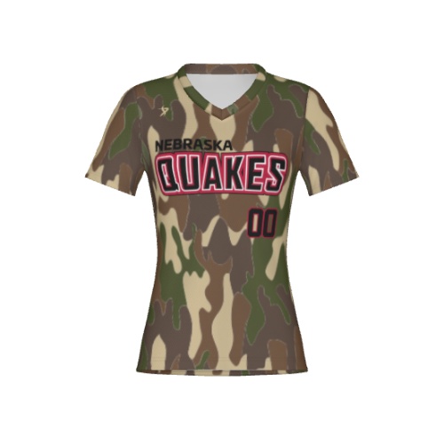 Nebraska Quakes - 9U Buchanan - Camo Jersey